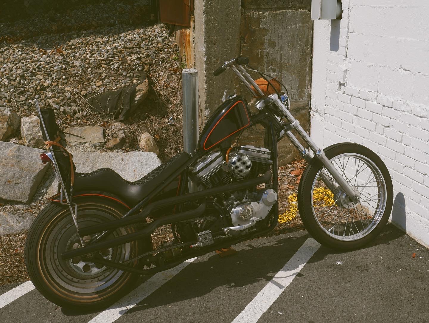 Custom old school Harley Davidson